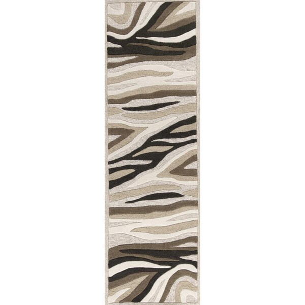 Palacedesigns 2 ft. 3 in. x 7 ft. 6 in. Runner Wool Natural Area Rug - Natural - 2 ft. 3 in. x 7 ft. 6 in. PA3665055 - main